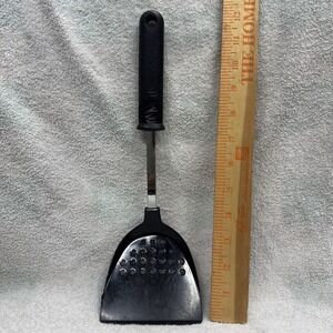 Vintage Ekco Black Nylon Spatula Hi-Back Turner Flipper Scoop High Temp